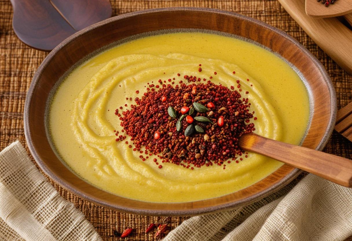 Traditional Moroccan Bissara Soup